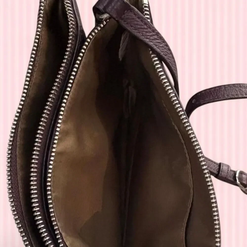 Coach Women's Burgundy and Brown Bag